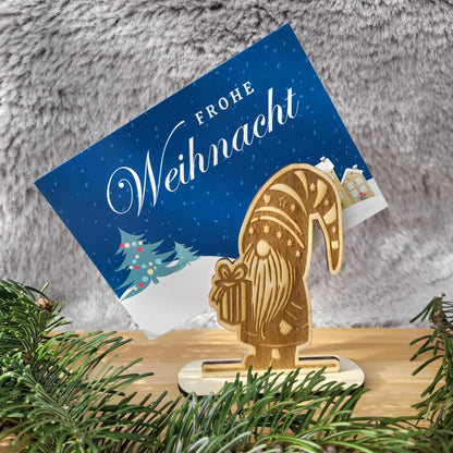 Weihnachtswichtel Tischkartenhalter