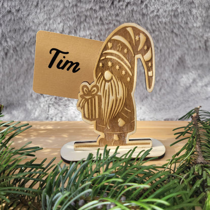 Weihnachtswichtel Tischkartenhalter
