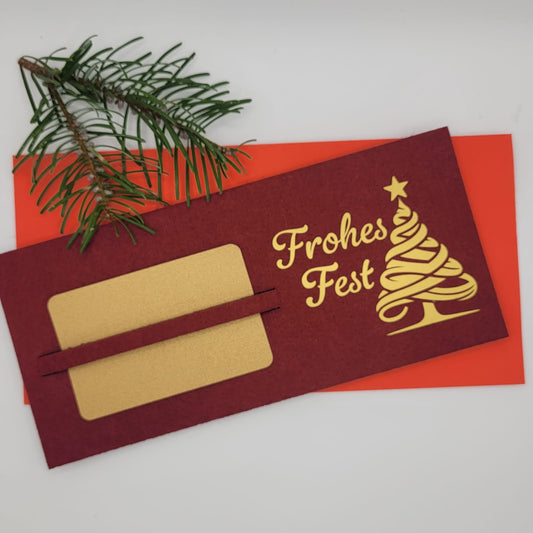 Gutscheinkarte aus Filz