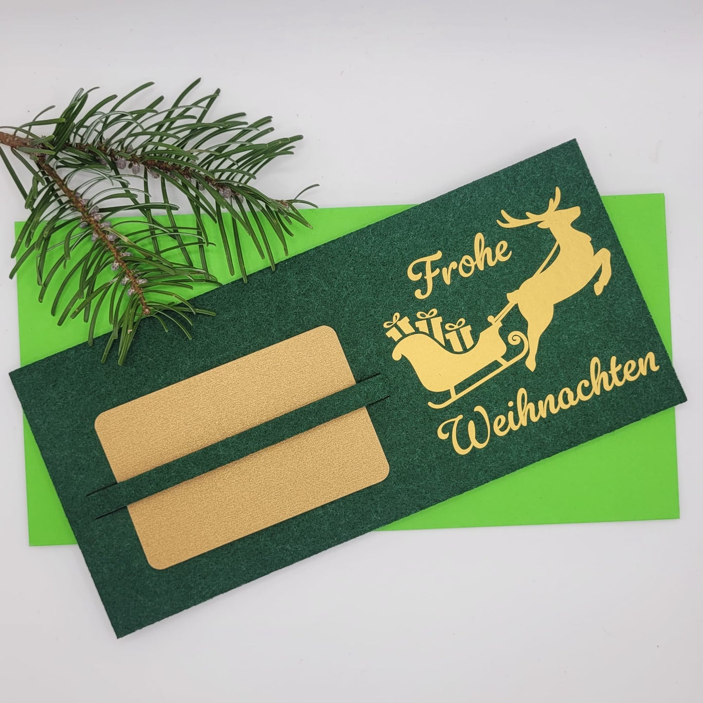 Gutscheinkarte aus Filz